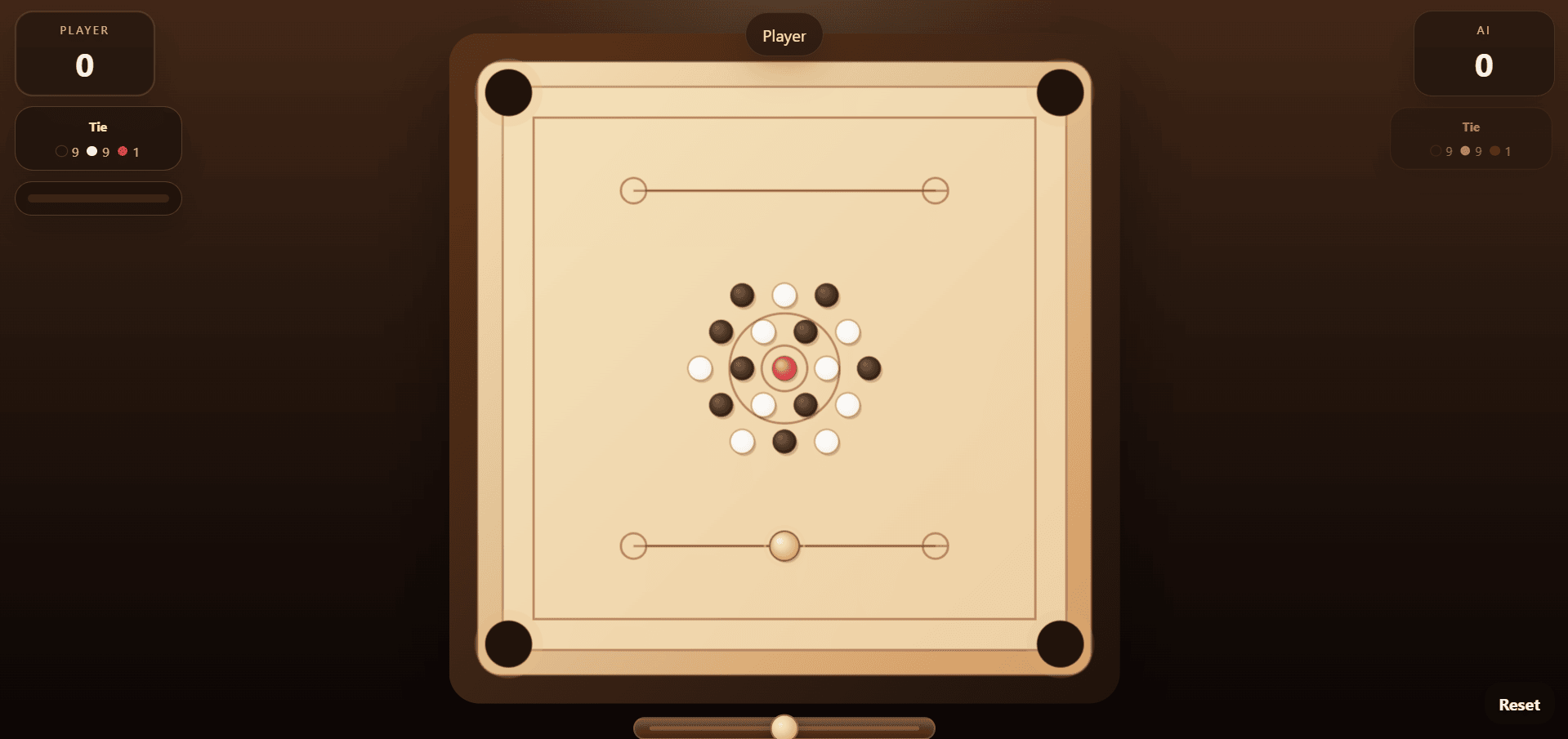 Carrom Master match setup